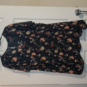 Torrid size 5 black thin dressy shirt.